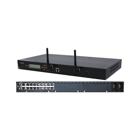Perle IOLAN SCG18 S-W Console Server: 16 x software selectable RS232/422/485 RJ45 interfaces, 2 x 04035024